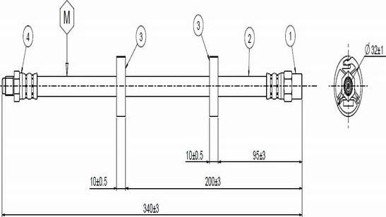 CAVO C800 379A - Flexible de frein cwaw.fr