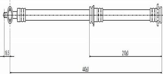 CAVO C800 370A - Flexible de frein cwaw.fr