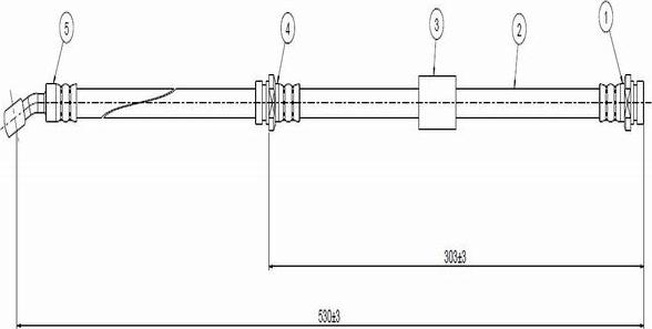 CAVO C800 291A - Flexible de frein cwaw.fr