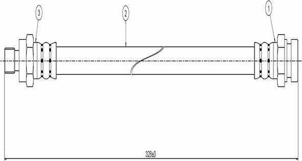 CAVO C800 249A - Flexible de frein cwaw.fr