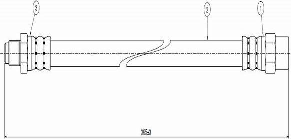 CAVO C800 243A - Flexible de frein cwaw.fr