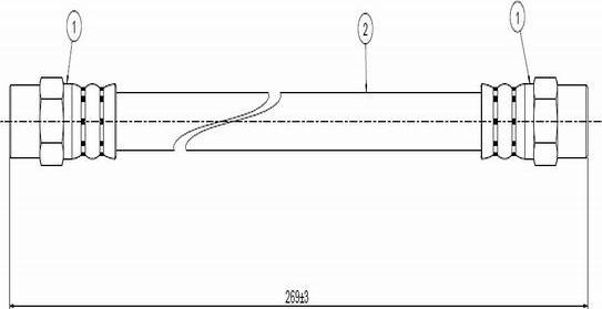 CAVO C800 250A - Flexible de frein cwaw.fr