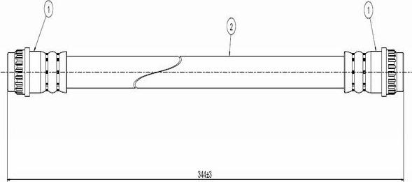 CAVO C800 258A - Flexible de frein cwaw.fr