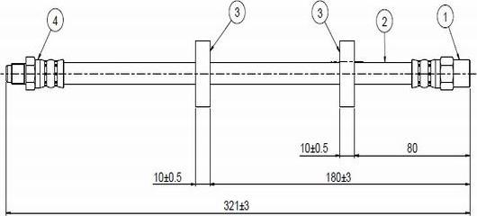 CAVO C800 264A - Flexible de frein cwaw.fr