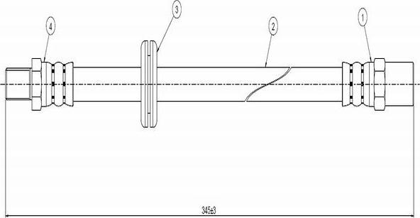 CAVO C800 233A - Flexible de frein cwaw.fr