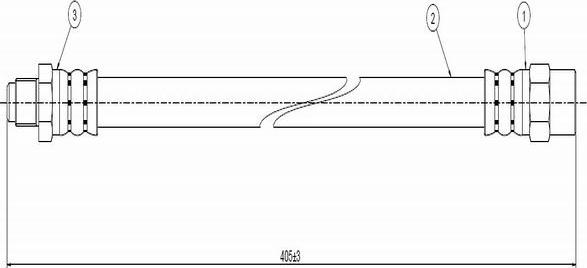 CAVO C800 276A - Flexible de frein cwaw.fr