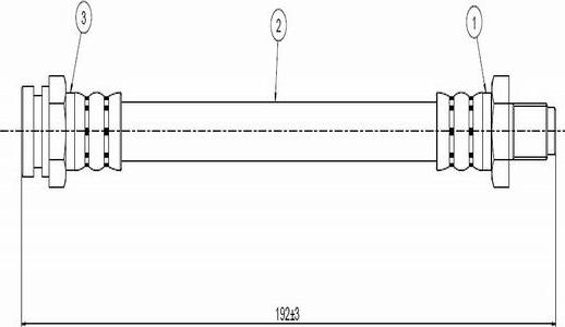 CAVO C800 271A - Flexible de frein cwaw.fr