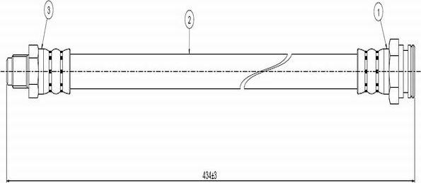 CAVO C800 754A - Flexible de frein cwaw.fr