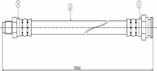 CAVO C800 755A - Flexible de frein cwaw.fr