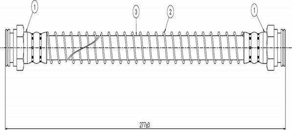 CAVO C800 753D - Flexible de frein cwaw.fr