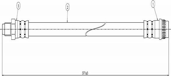 CAVO C800 757A - Flexible de frein cwaw.fr