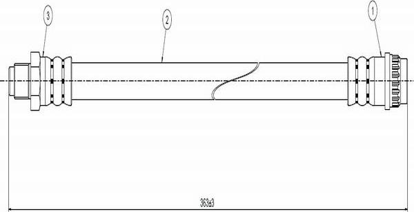 CAVO C800 761A - Flexible de frein cwaw.fr