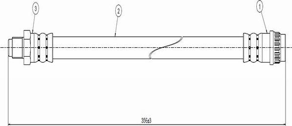 CAVO C800 709A - Flexible de frein cwaw.fr