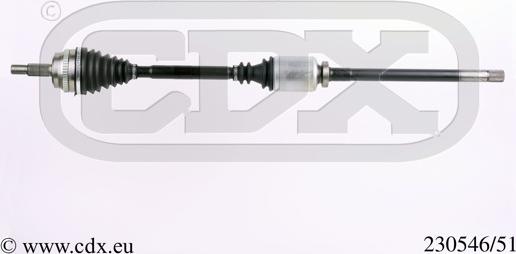 CDX 230546/51 - Arbre de transmission cwaw.fr