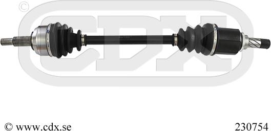 CDX 230754 - Arbre de transmission cwaw.fr