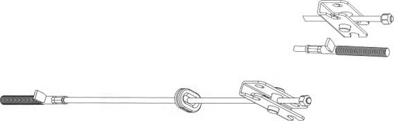 CEF FA02147 - Tirette à câble, frein de stationnement cwaw.fr