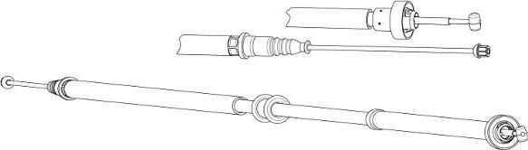 CEF FA02284 - Tirette à câble, frein de stationnement cwaw.fr