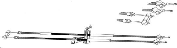 CEF FO02184 - Tirette à câble, frein de stationnement cwaw.fr