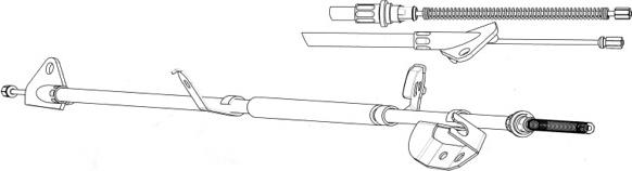 CEF PU02220 - Tirette à câble, frein de stationnement cwaw.fr