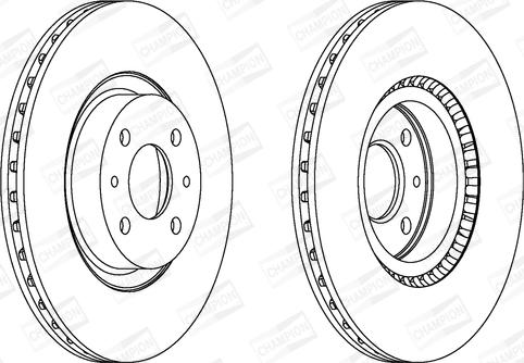 Champion 561387CH - Disque de frein cwaw.fr