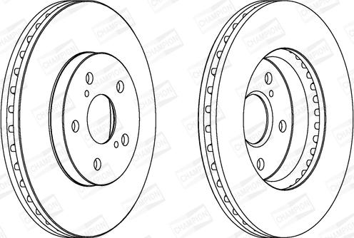 Champion 563047CH - Disque de frein cwaw.fr