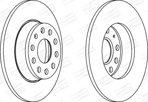 Champion 562614CH - Disque de frein cwaw.fr