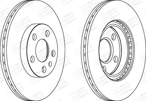 Champion 562033CH - Disque de frein cwaw.fr