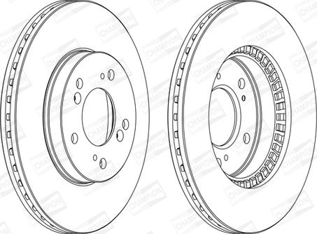 Champion 562143CH - Disque de frein cwaw.fr