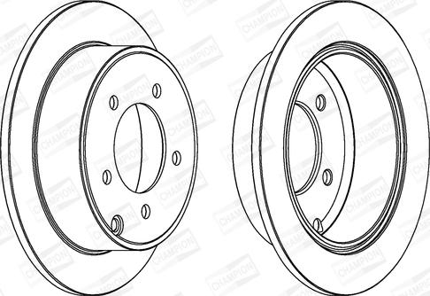Champion 562857CH - Disque de frein cwaw.fr