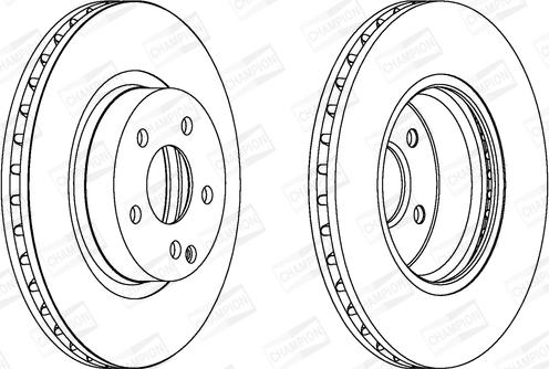 Champion 562386CH - Disque de frein cwaw.fr