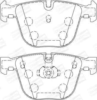 Champion 571991CH - Kit de plaquettes de frein, frein à disque cwaw.fr