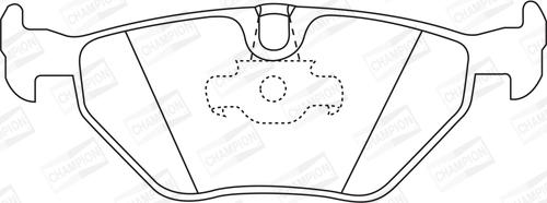 Champion 571936CH - Kit de plaquettes de frein, frein à disque cwaw.fr