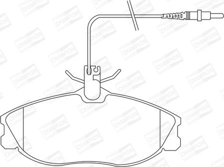 Champion 571898CH - Kit de plaquettes de frein, frein à disque cwaw.fr