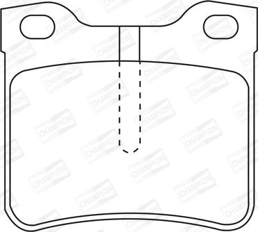 Champion 571845CH - Kit de plaquettes de frein, frein à disque cwaw.fr