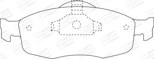 Champion 571832CH - Kit de plaquettes de frein, frein à disque cwaw.fr