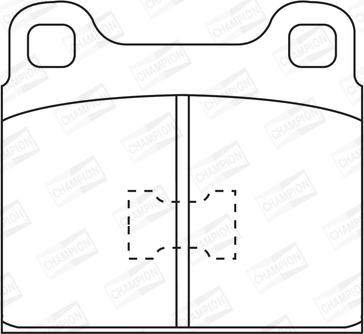 Champion 571232CH - Kit de plaquettes de frein, frein à disque cwaw.fr