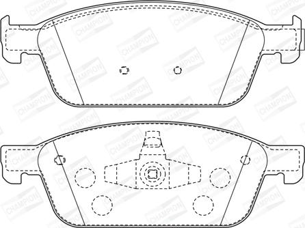 Champion 573460CH - Kit de plaquettes de frein, frein à disque cwaw.fr