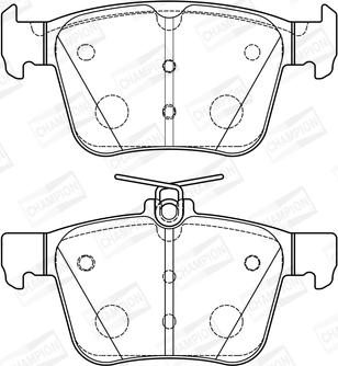 Champion 573415CH - Kit de plaquettes de frein, frein à disque cwaw.fr