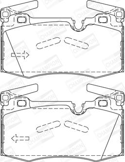 Champion 573423CH - Kit de plaquettes de frein, frein à disque cwaw.fr