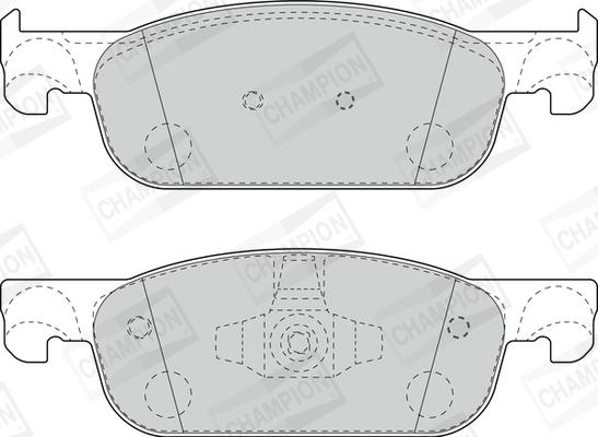 Champion 573696CH - Kit de plaquettes de frein, frein à disque cwaw.fr