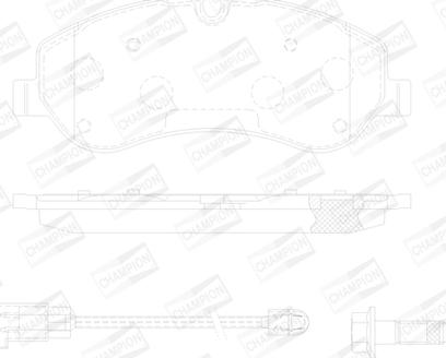 Champion 573690CH - Kit de plaquettes de frein, frein à disque cwaw.fr