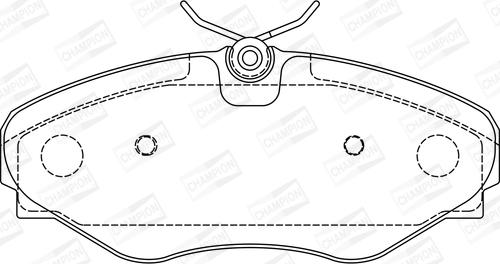 Champion 573099CH - Kit de plaquettes de frein, frein à disque cwaw.fr