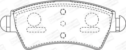 Champion 573036CH - Kit de plaquettes de frein, frein à disque cwaw.fr