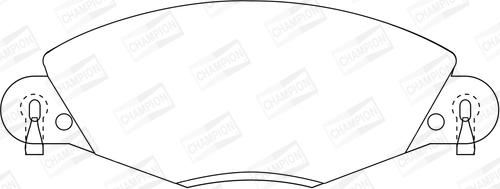 Champion 573029CH - Kit de plaquettes de frein, frein à disque cwaw.fr