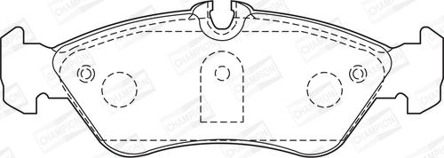 Champion 573191CH - Kit de plaquettes de frein, frein à disque cwaw.fr