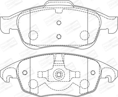 Champion 573192CH - Kit de plaquettes de frein, frein à disque cwaw.fr