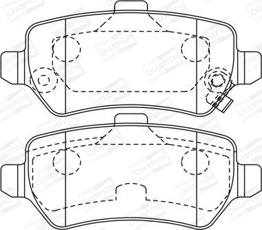 Champion 573122CH - Kit de plaquettes de frein, frein à disque cwaw.fr