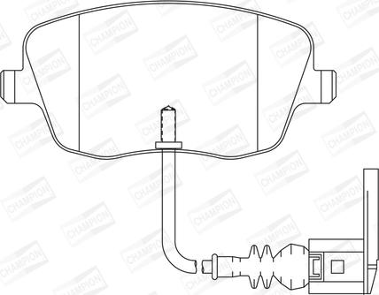 Champion 573127CH - Kit de plaquettes de frein, frein à disque cwaw.fr