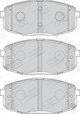 Champion 573813CH - Kit de plaquettes de frein, frein à disque cwaw.fr