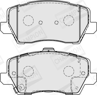 Champion 573812CH - Kit de plaquettes de frein, frein à disque cwaw.fr